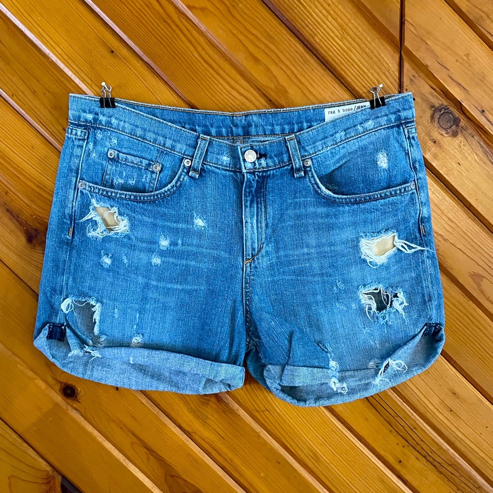 rag & bone Distressed Denim Short Size 31